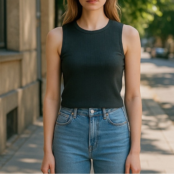 Aritzia Wilfred Sleeveless Top Black Womens Small - Picture 1 of 4